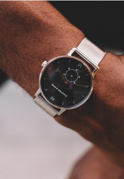 Kapten & Son - Heritage mesh - silver & black
