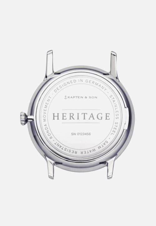 Kapten & Son - Heritage mesh - silver & black