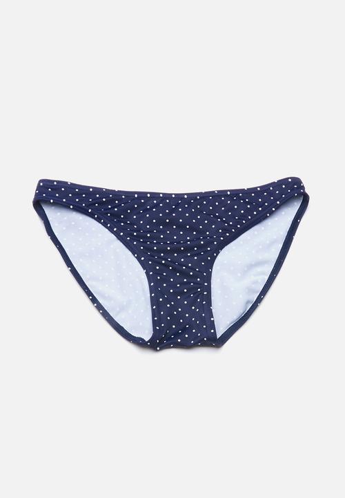 Lithe - Maternity Basic Bikini Bottom Navy & White