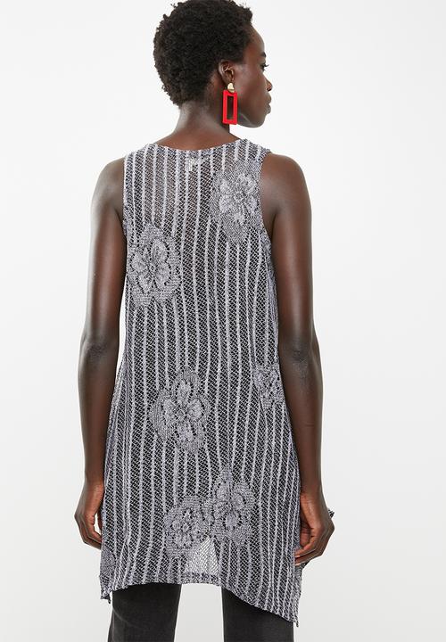 Revenge - Longer length top - grey