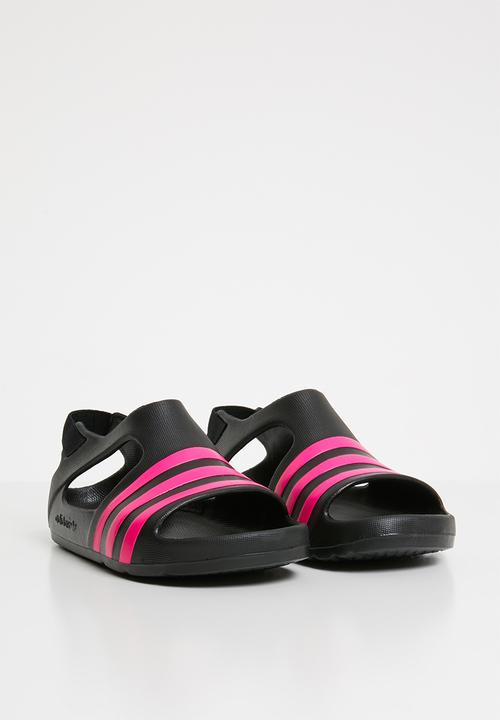 adidas Performance - Adilette play - black & pink