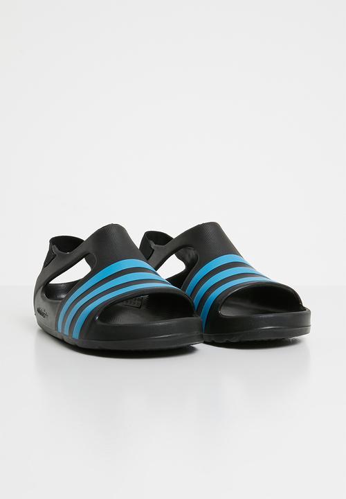 adidas Performance - Adilette play i - cblack/brcyan/brcyan