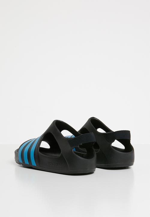 adidas Performance - Adilette play i - cblack/brcyan/brcyan
