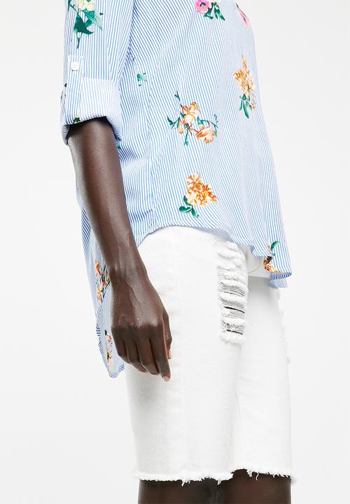 Revenge - Floral top - blue