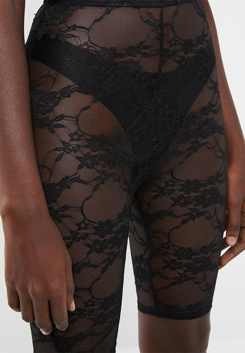 Missguided - Lace shorts - black