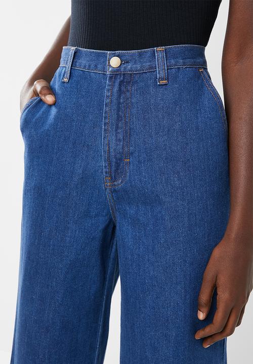 Superbalist - Wide leg jeans with side entry pocket - blue