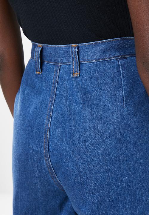 Superbalist - Wide leg jeans with side entry pocket - blue