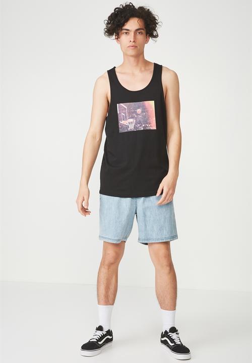 Cotton On - Tbar tank - black