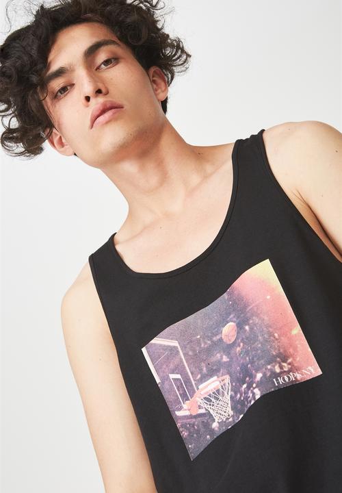 Cotton On - Tbar tank - black