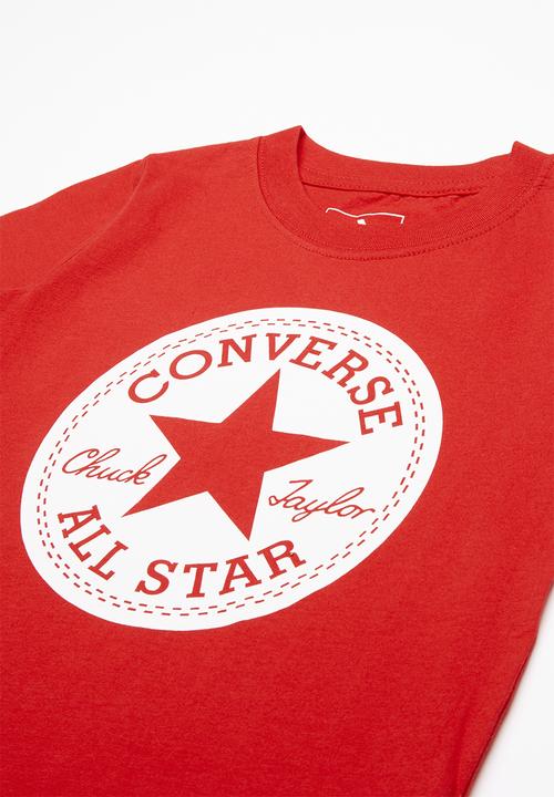 Converse - Script short sleeve tee - red