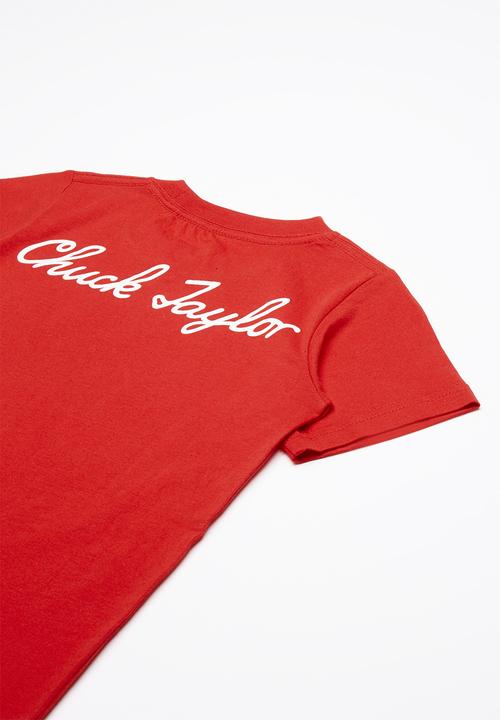 Converse - Script short sleeve tee - red