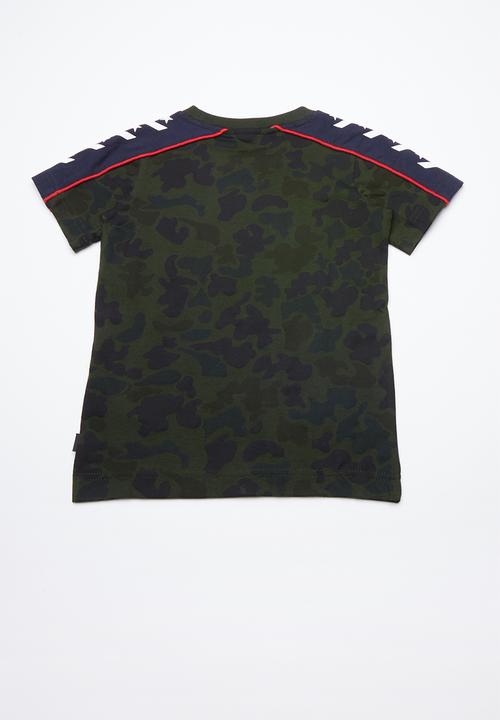 Converse - Short sleeve camo track tee - multi