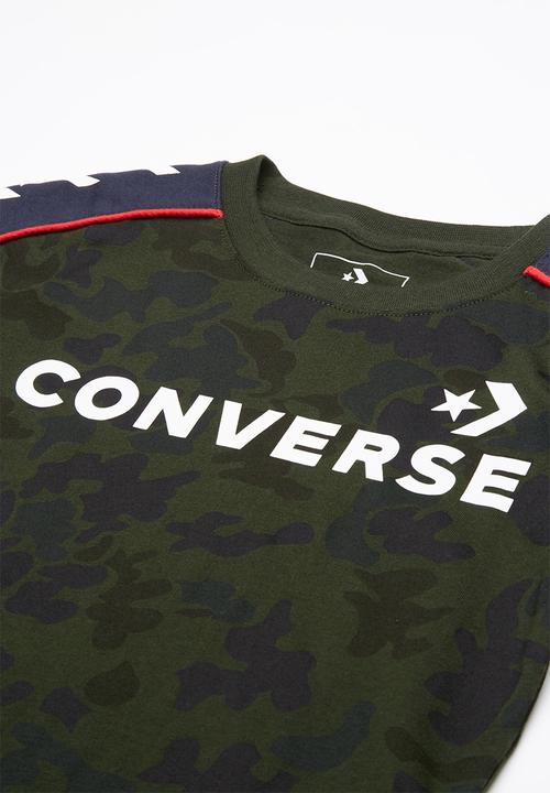 Converse - Short sleeve camo track tee - multi