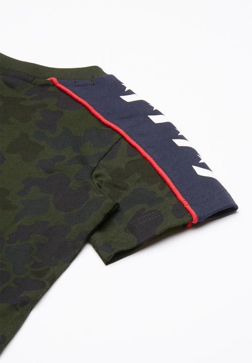 Converse - Short sleeve camo track tee - multi