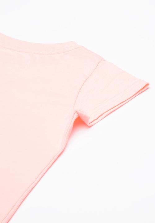 Converse - Vertical split tee - pink 