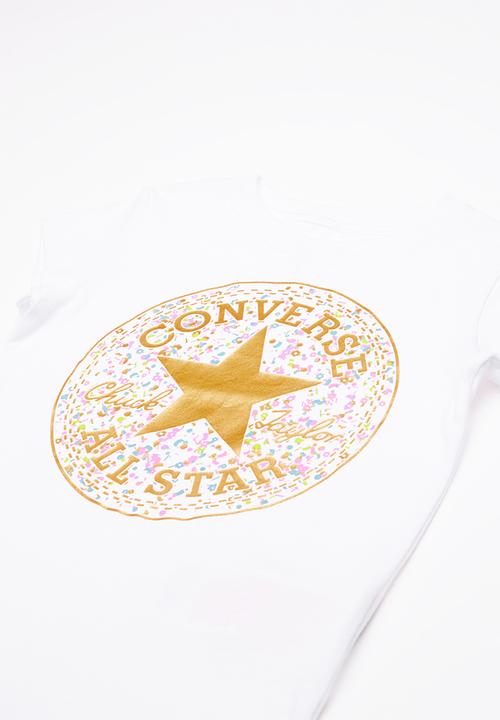 Converse - Birthday confetti tee - white