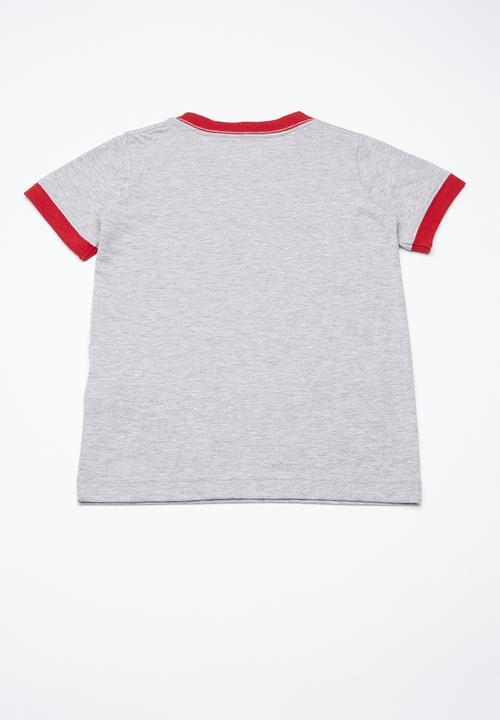 Converse - Star chevron ringer tee - grey
