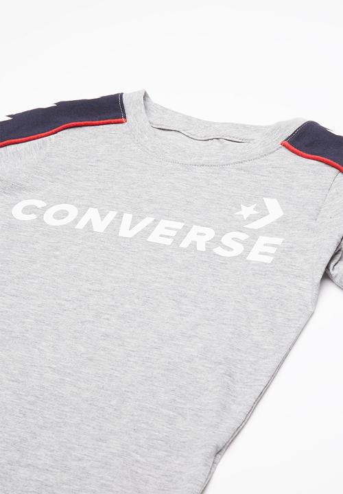Converse - Short sleeve track tee - grey 