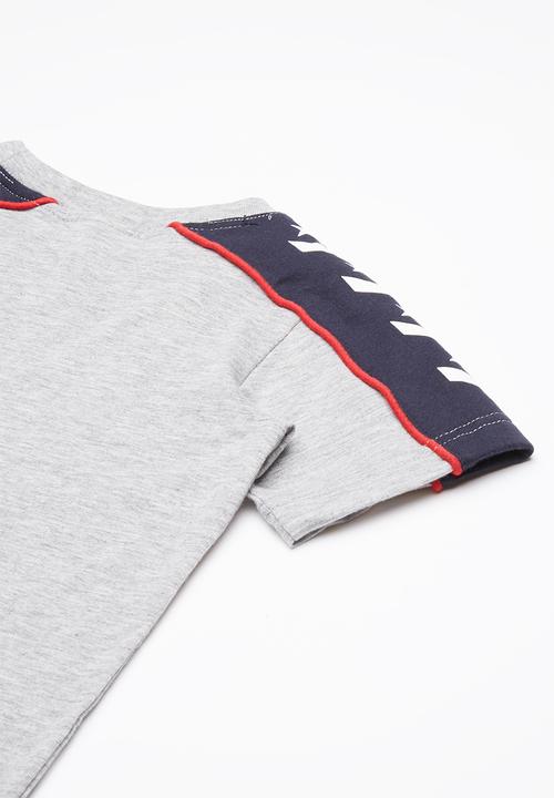 Converse - Short sleeve track tee - grey 