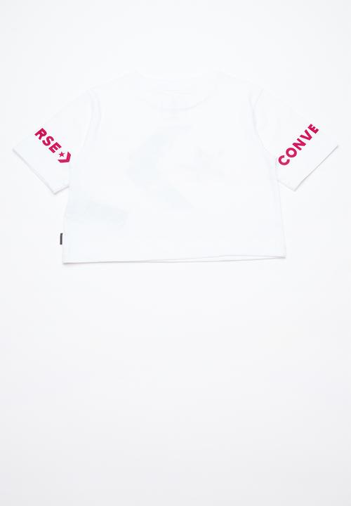 Converse - Print fill star chev tee - white