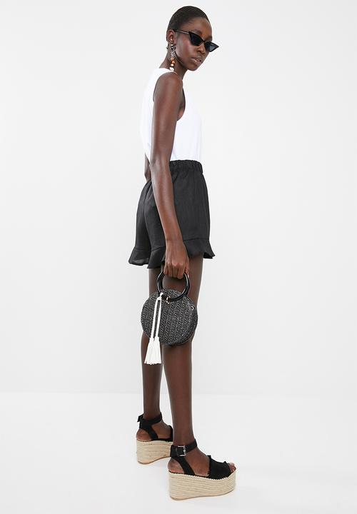 Superbalist - Round basket bag - black