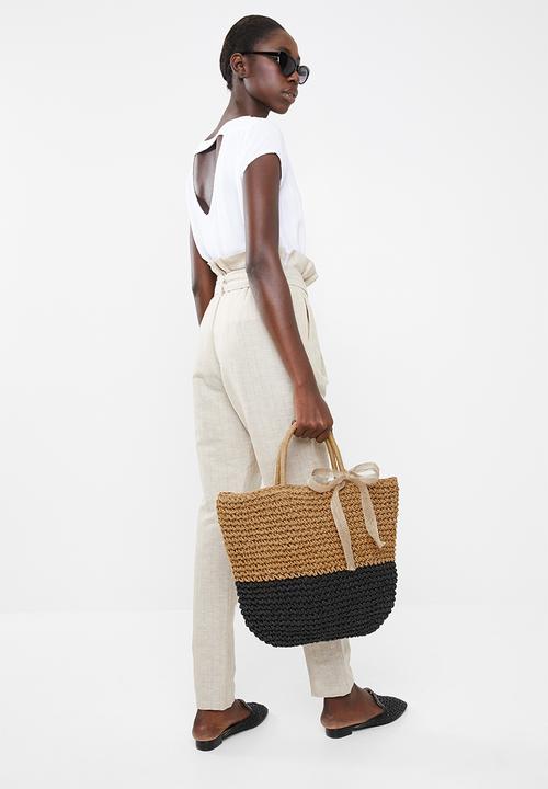 Superbalist - Naomi basket bag - neutral & black