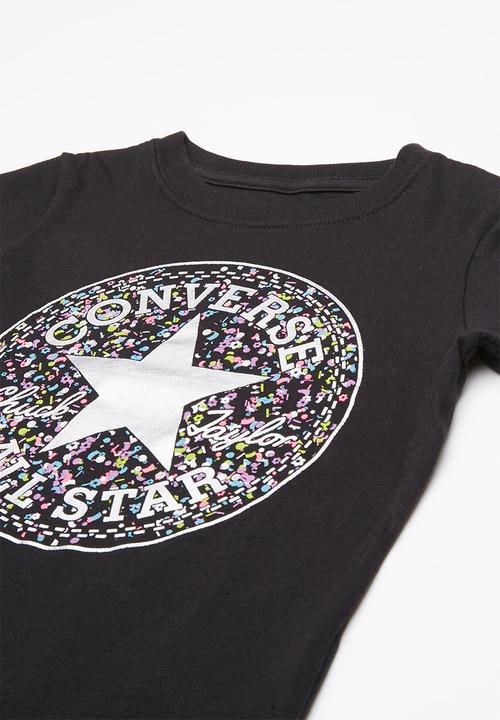 Converse - Birthday confetti tee - black