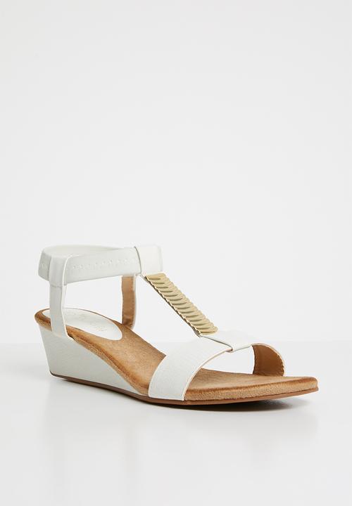 Butterfly Feet - Faye wedge heel - white