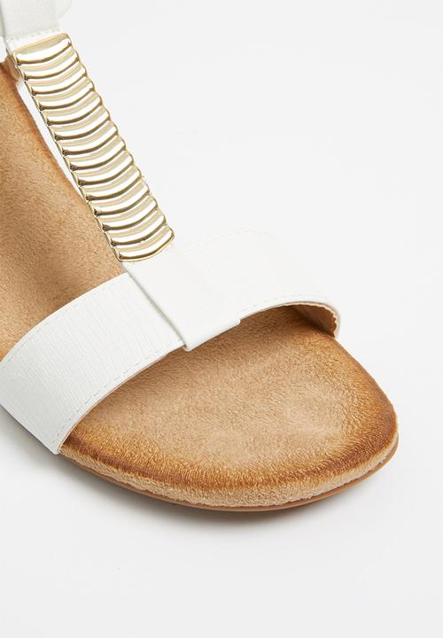 Butterfly Feet - Faye wedge heel - white