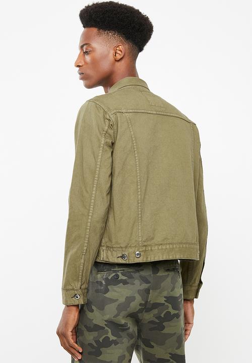 Superbalist - Colour Slim Denim Trucker Jacket - green