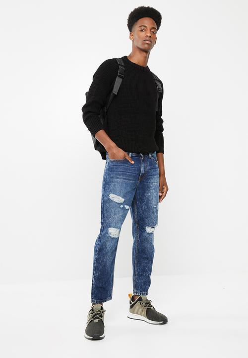 Superbalist - Raglan textured knit - black