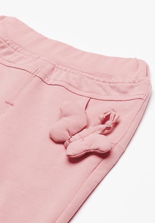 Pop Candy - Detailed butterfly leggings - mid pink