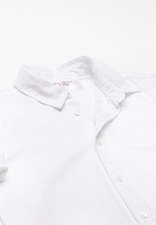 Pop Candy - Collard shirt - white