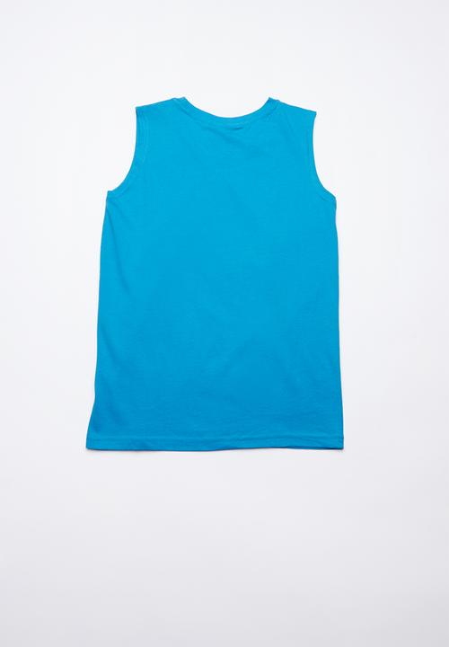 Pop Candy - Printed vest-mid blue