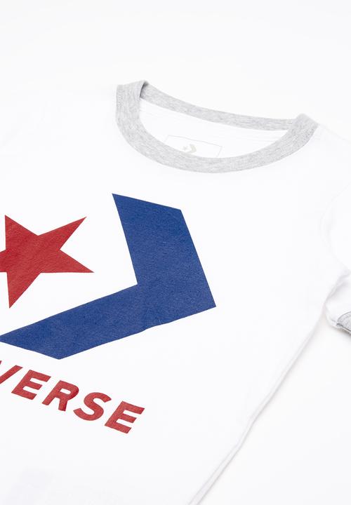 Converse - Star chevron ringer tee - white