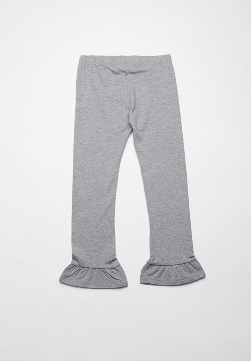 Name It - Frill bottom leggings - grey