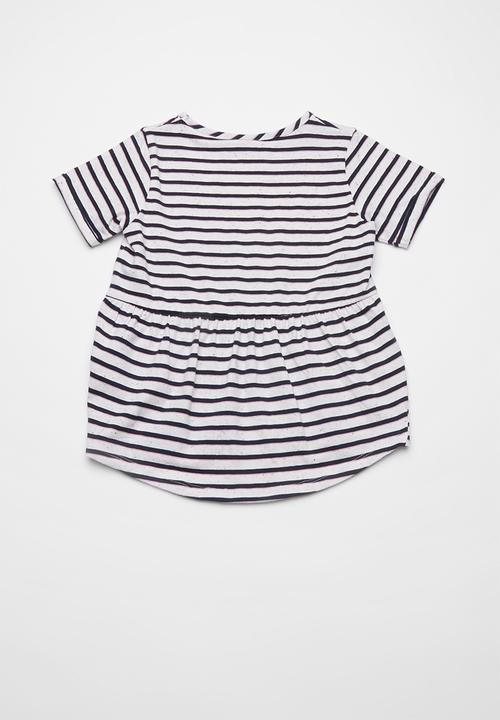 Name It - Kasa short sleeve top - white & navy