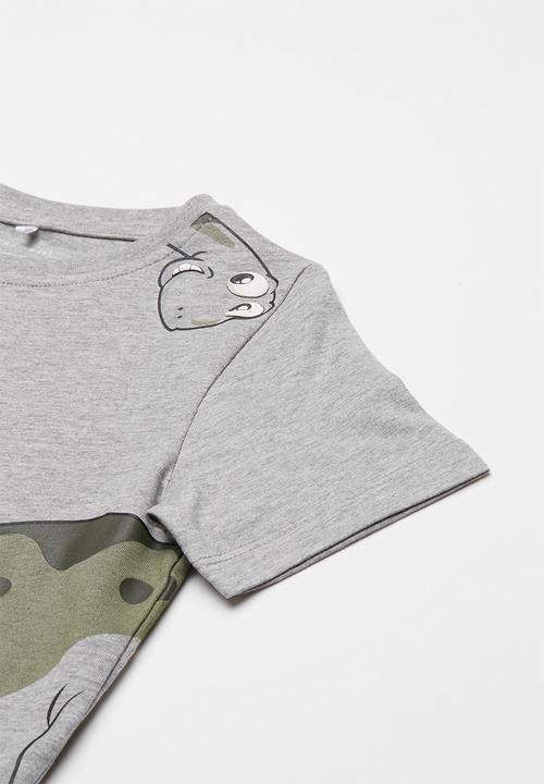 Name It - Casp short sleeve top - grey