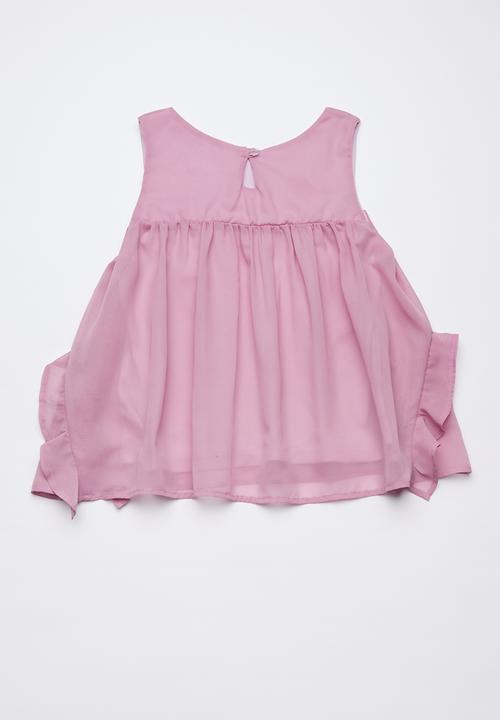 Rebel Republic - Ruffle top - purple