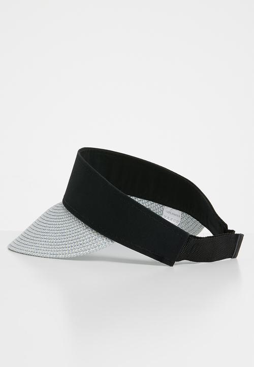 Superbalist - Straw visor hat - white & blue 