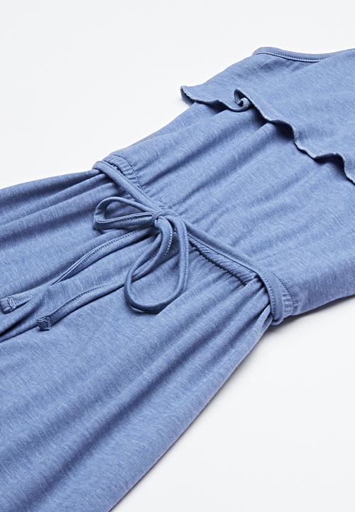 Rebel Republic - Jumpsuit with frill detail - blue 