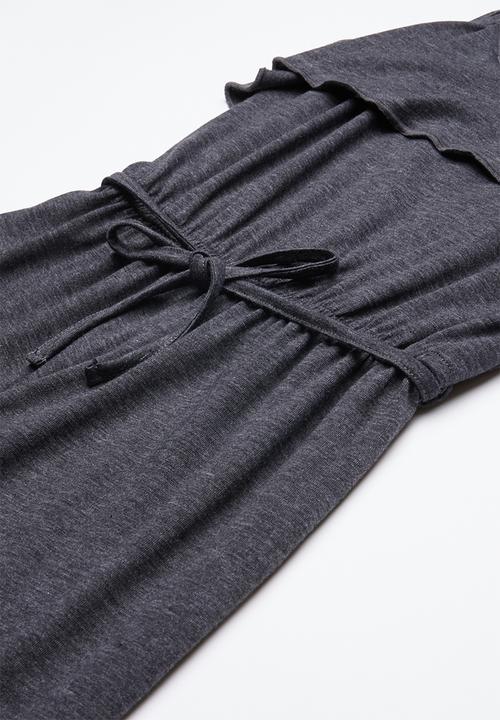 Rebel Republic - Jumpsuit with frill detail - grey 