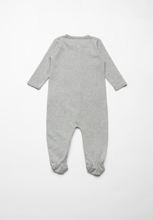 Name It - Night sleepsuit 2pack - grey melange