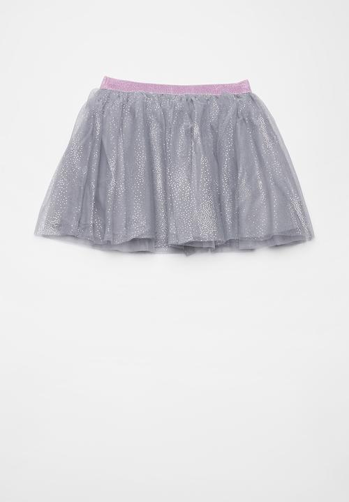 Name It - Pony doris tulle skirt - silver & grey