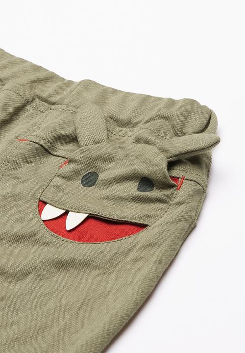 Pop Candy - Basic joggers with side character - pale grey