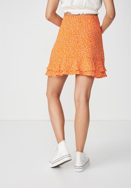 Cotton On - Woven alana mini skirt - orange