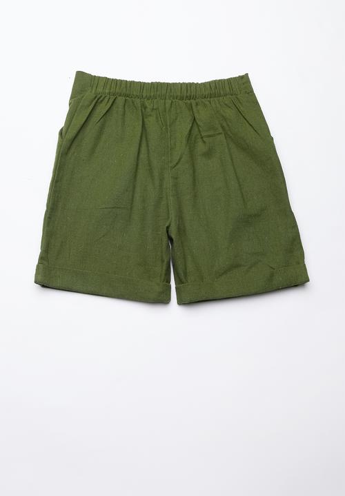 Superbalist - Linen tailored shorts - khaki