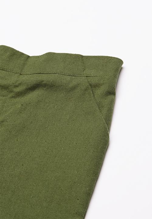 Superbalist - Linen tailored shorts - khaki