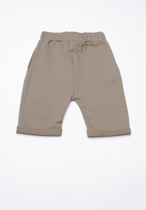 Superbalist - Contrast jogger shorts - khaki