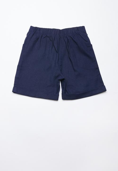Superbalist - Linen tailored shorts - navy
